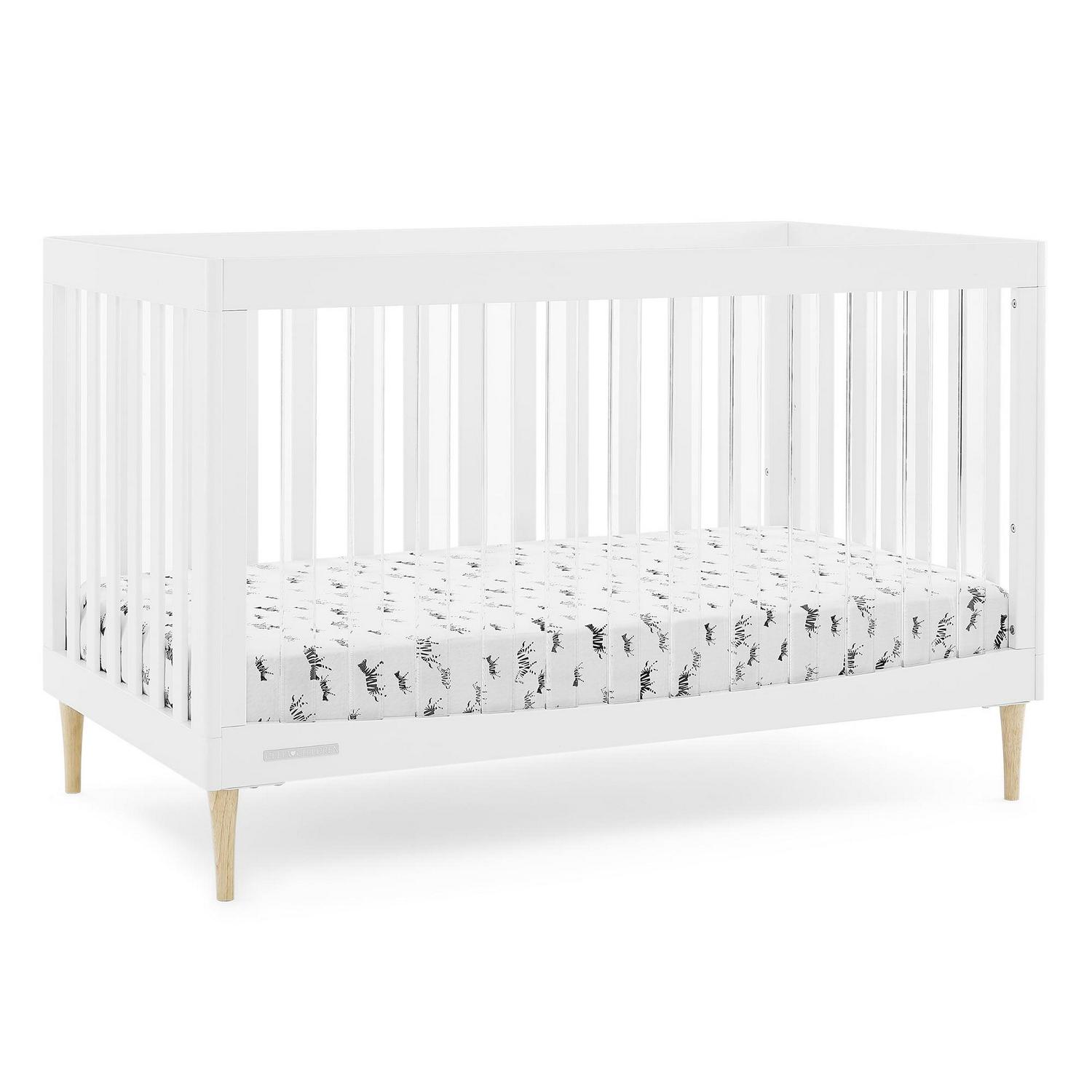 Delta Children Austin Acrylic 4-in-1 Convertible Baby Crib - Greenguard Gold Certified, Bianca White/Natural - Image 13
