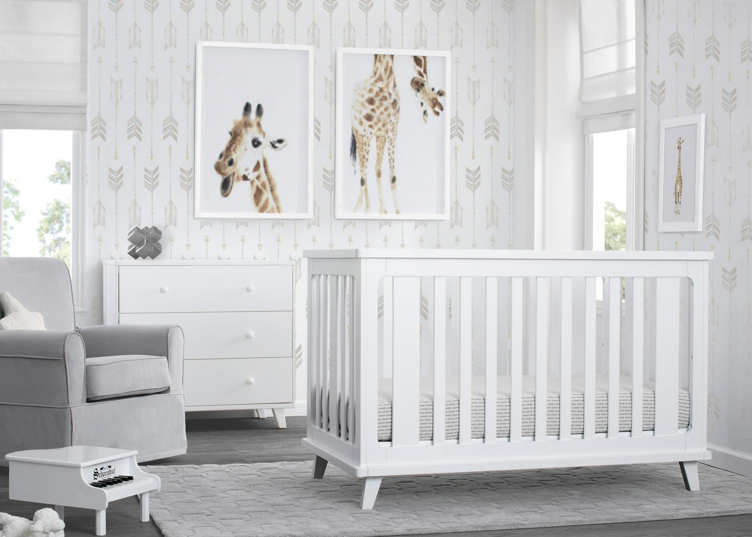 Delta Children Ava 3-in-1 Convertible Baby Crib, White - Image 3