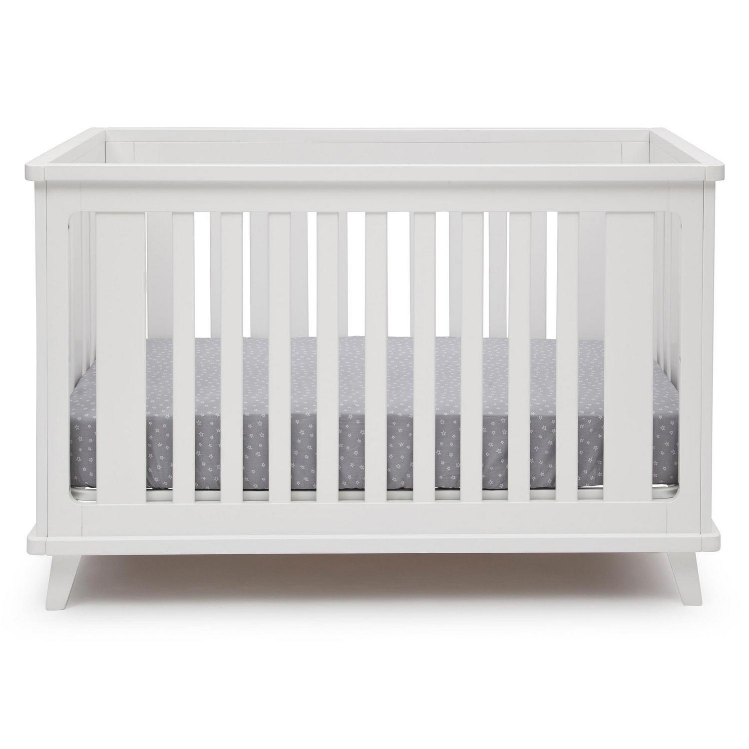 Delta Children Ava 3-in-1 Convertible Baby Crib, White