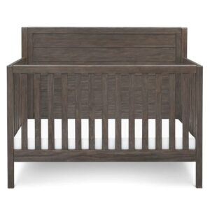 Delta Children Cambridge Mix and Match 4-in-1 Convertible Baby Crib,, Rustic Grey