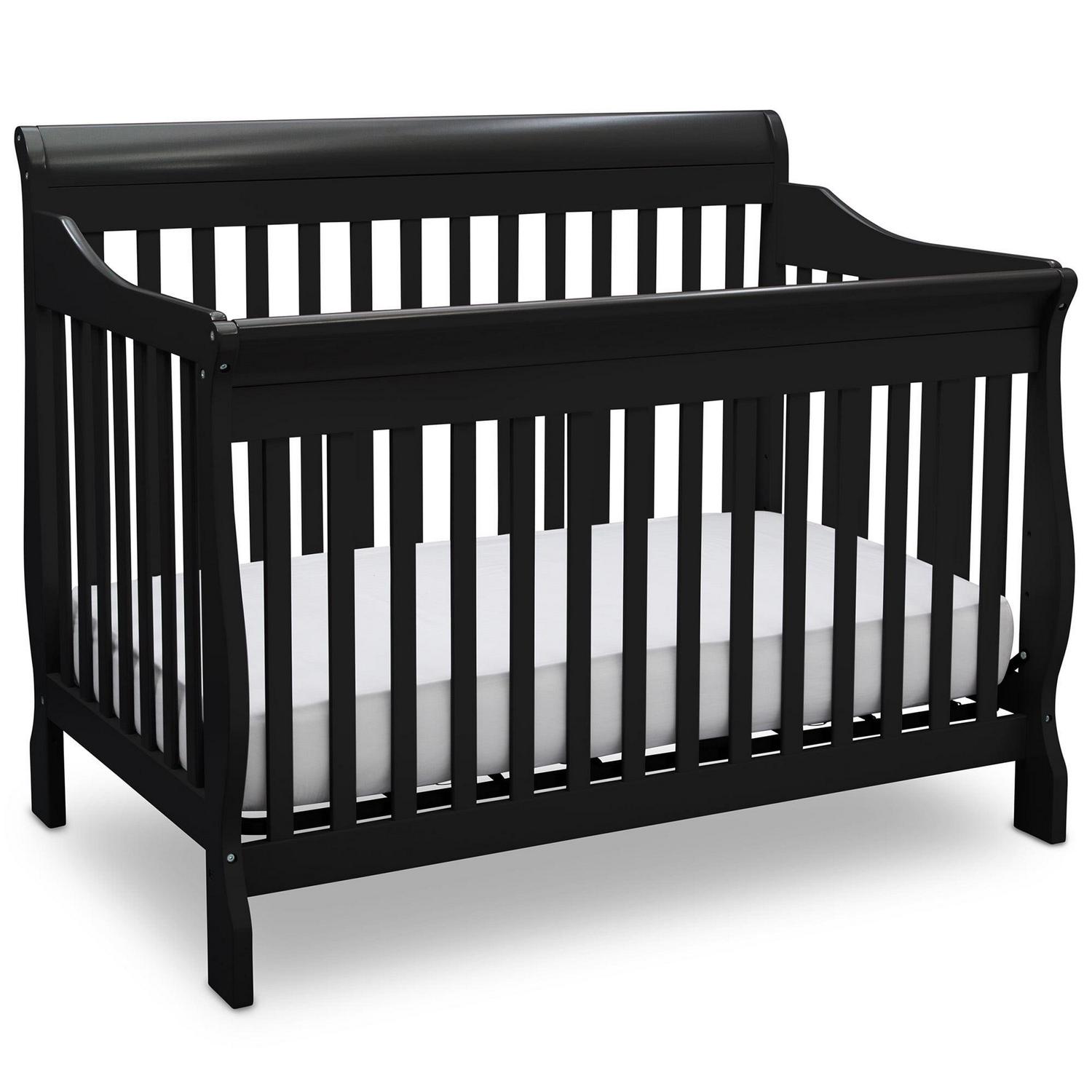 Delta Children Canton 4-in-1 Convertible Crib, Black - Image 8
