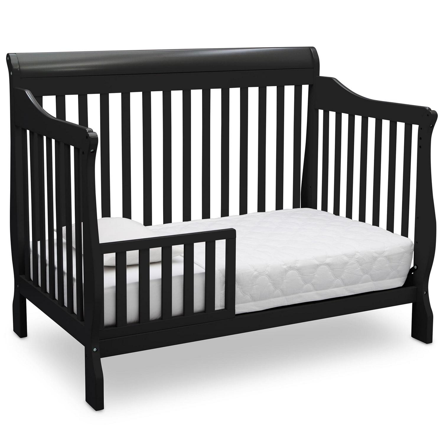 Delta Children Canton 4-in-1 Convertible Crib, Black - Image 9