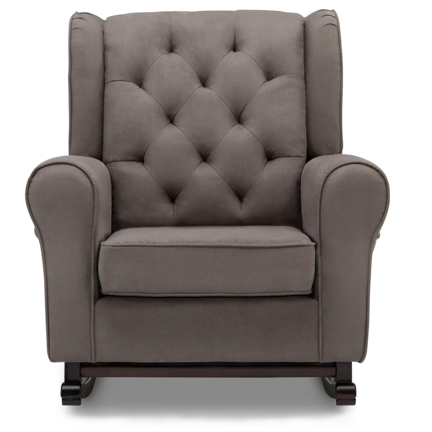 Delta Children Emma Nursery Rocking Chair, Graphite - Image 10