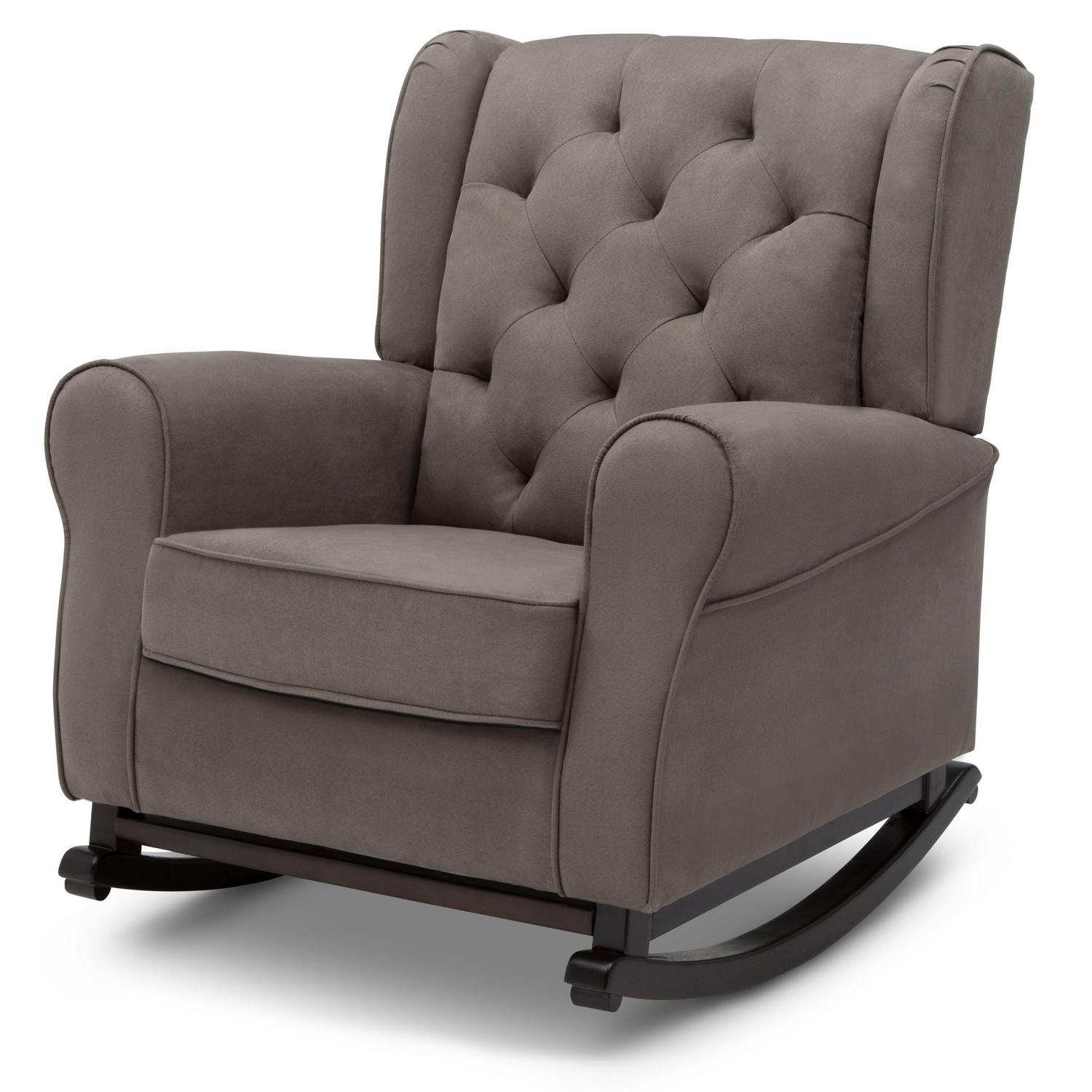Delta Children Emma Nursery Rocking Chair, Graphite - Image 9