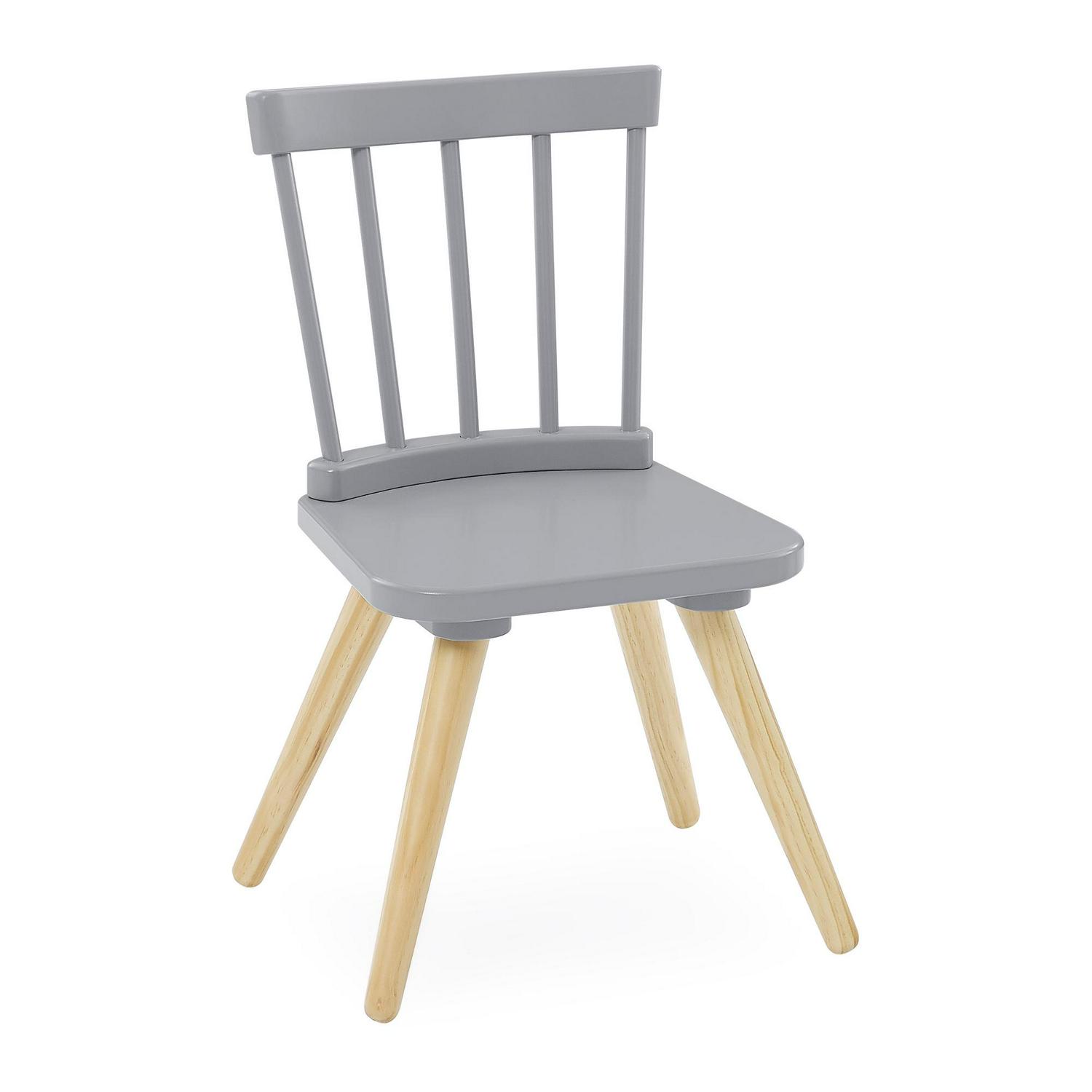 Delta Children Essex Desk & Chair Set, Green Guard Gold Certified, Greenguard Gold Certified, Grey/Natural - Image 9