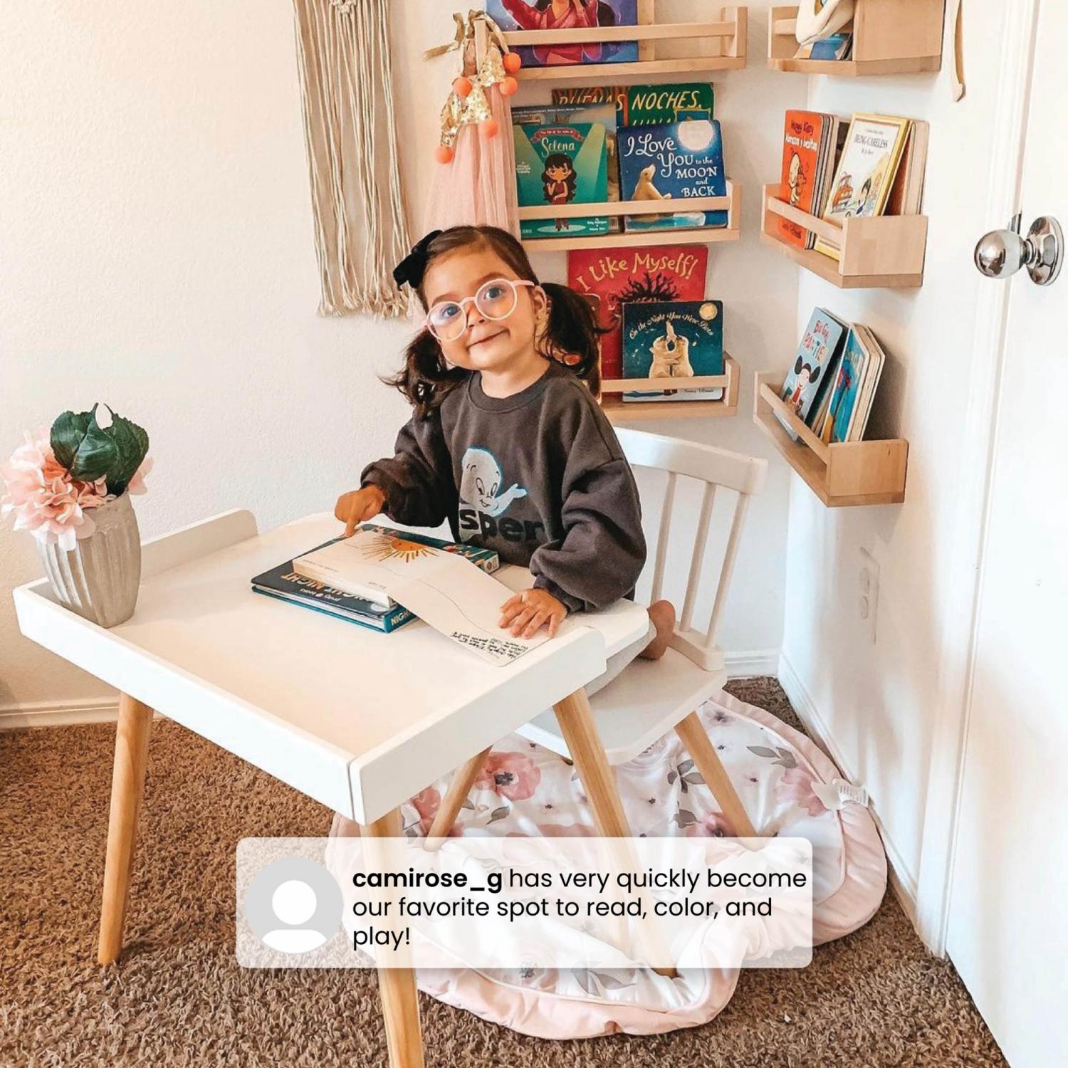 Delta Children Essex Desk & Chair Set, Green Guard Gold Certified, Greenguard Gold Certified, Grey/Natural - Image 6