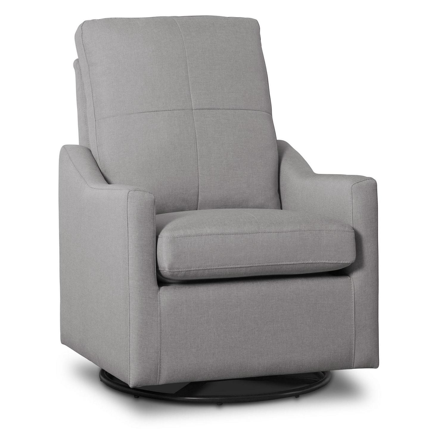 Delta Children Kenwood Slim Nursery Glider Swivel Rocker Chair, French Grey - Image 11