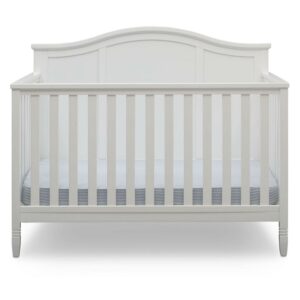 Delta Children Madrid 5-in-1 Convertible Baby Crib, Bianca White