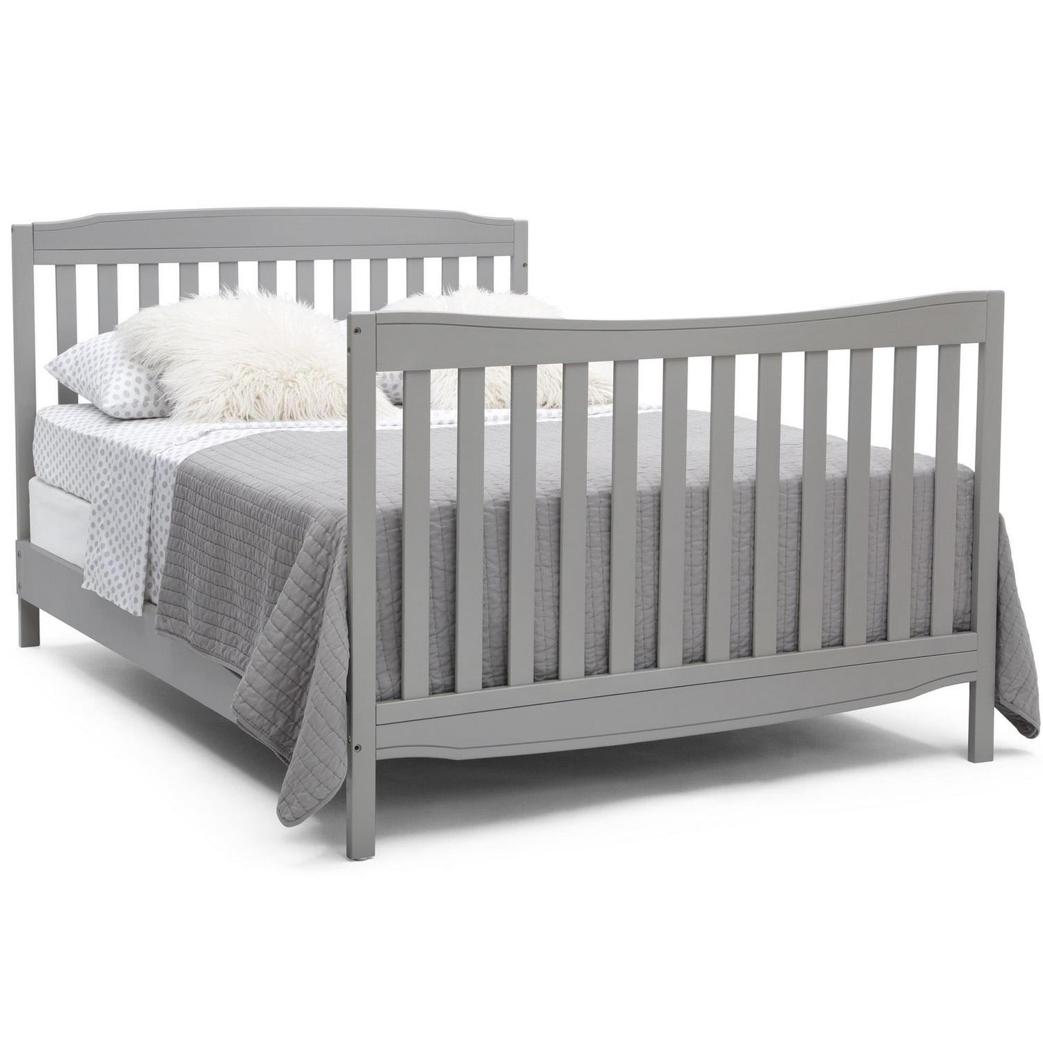 Delta Children Mason 6-in-1 Convertible Crib and Changer, Gray - Image 11