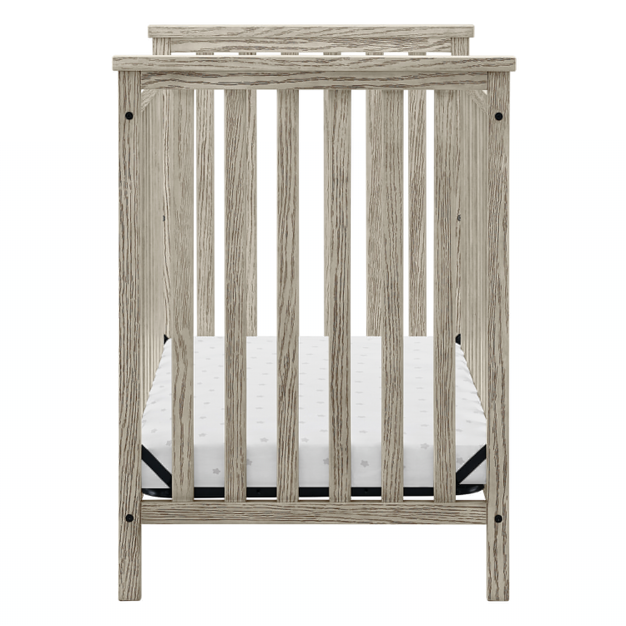 Delta Children Middleton Mini Baby Crib & Mattress, Textured Limestone - Image 10