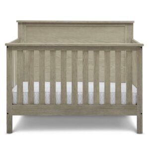 Delta Children Middleton 4-in-1 Convertible Baby Crib, Greenguard Gold Certified, Textured Limestone
