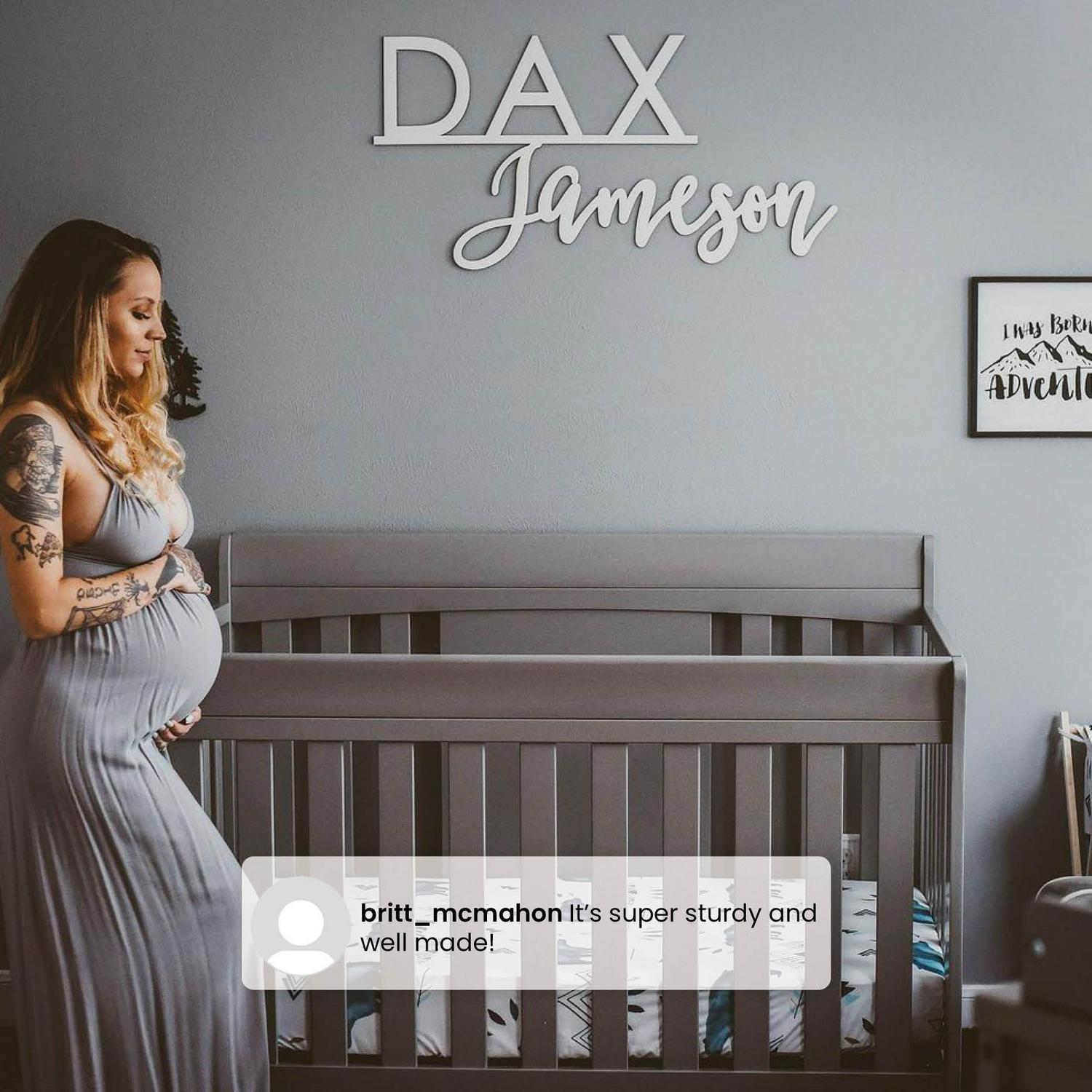 Delta Children Richmond 6-in-1 Convertible Baby Crib, Grey - Image 4