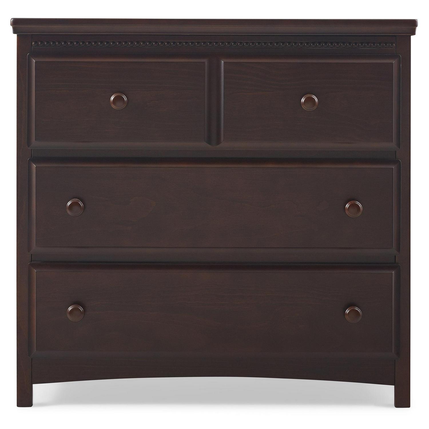 Delta Children Waverly 3 Drawer Dresser with Changing Top, Walnut Espresso - Image 5