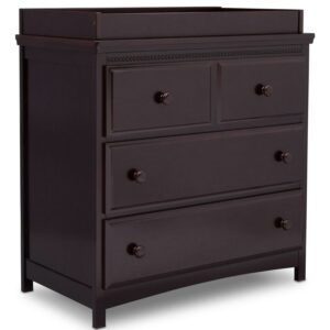 Delta Children Waverly 3 Drawer Dresser with Changing Top, Dark Chocolate