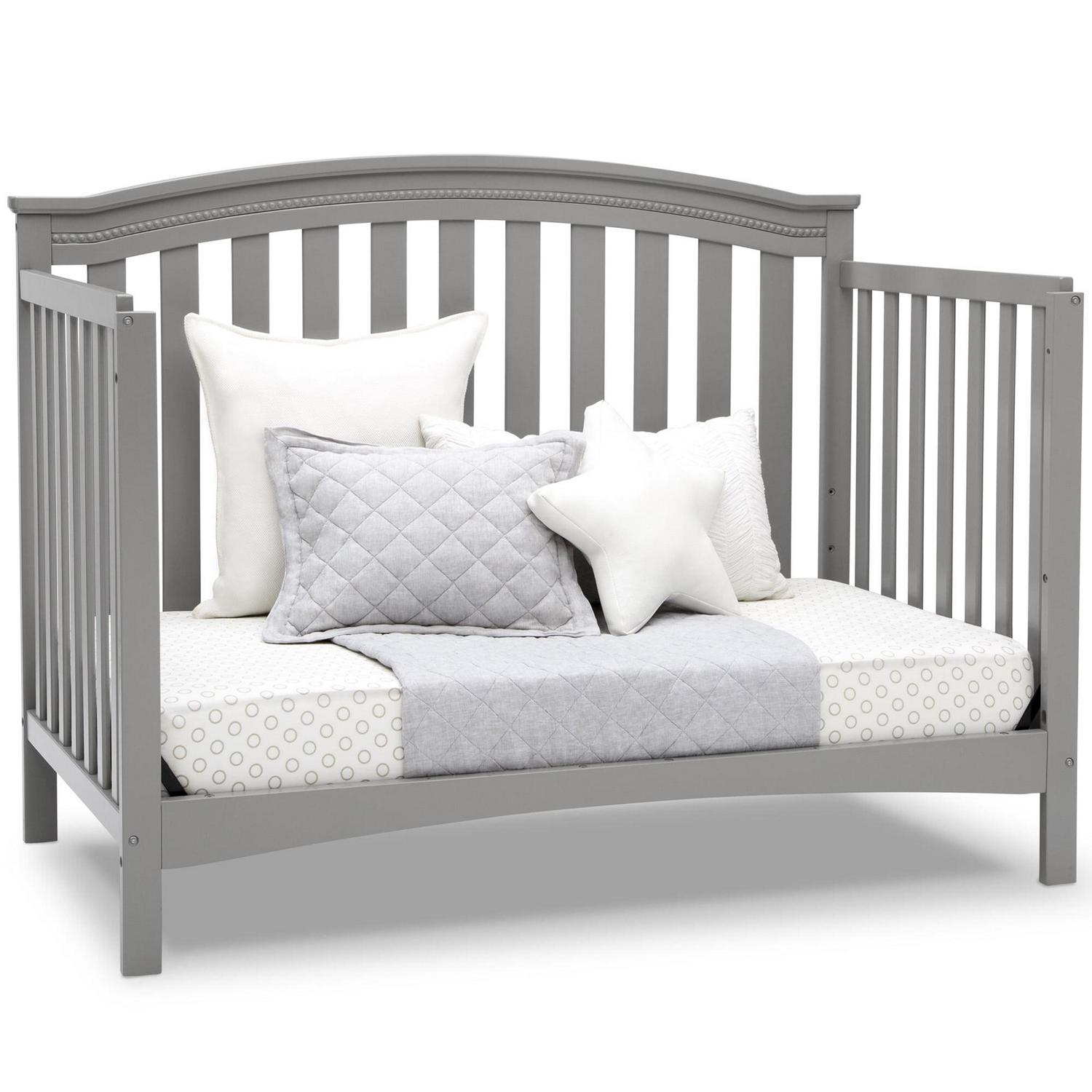 Delta Children Waverly 6-in-1 Convertible Baby Crib, Grey - Image 2