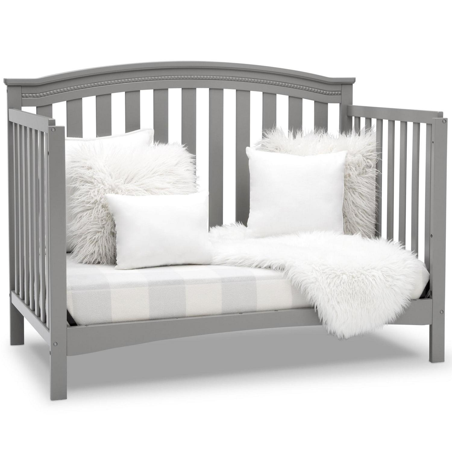 Delta Children Waverly 6-in-1 Convertible Baby Crib, Grey - Image 10