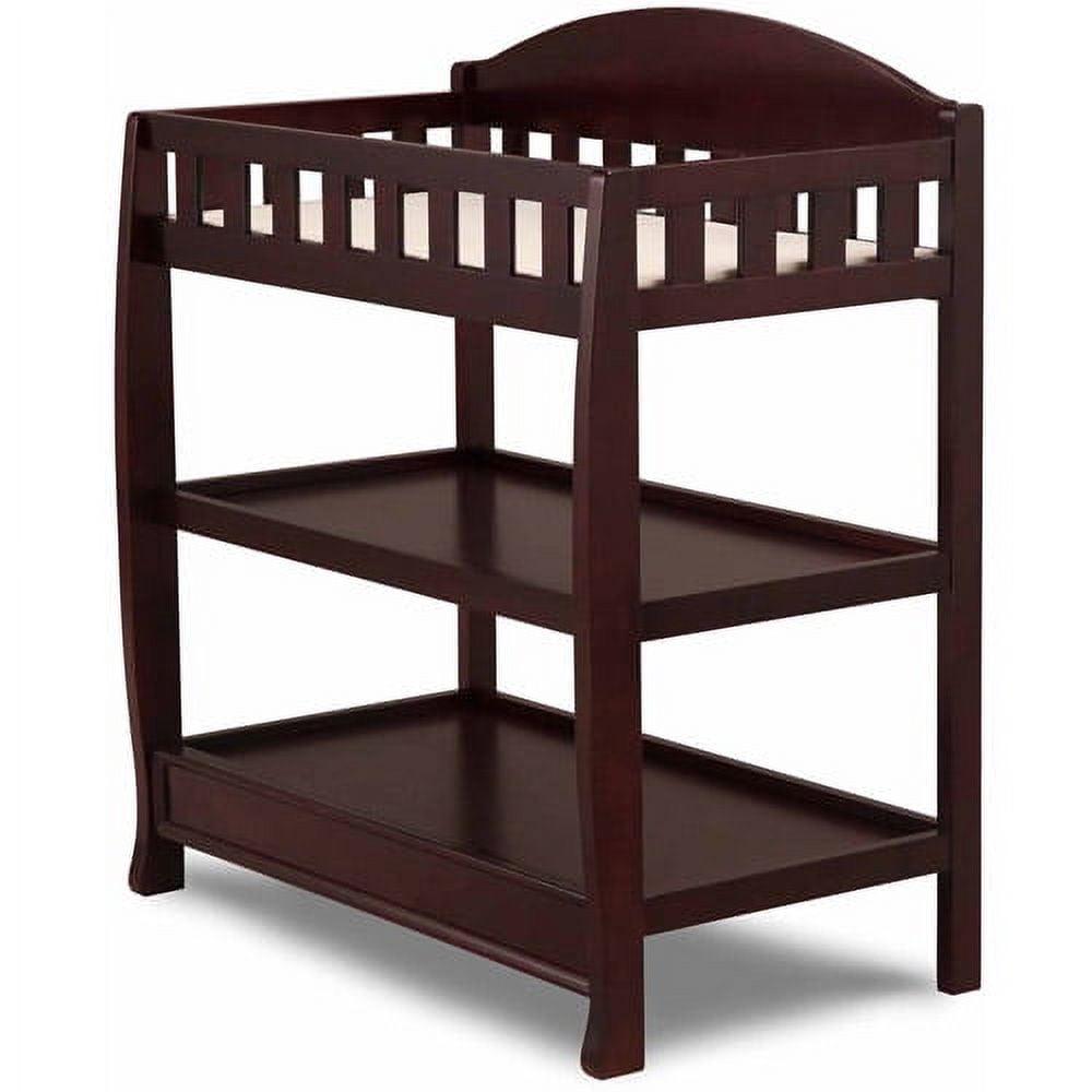 Delta Children Wilmington Changing Table with Pad, Espresso Cherry - Image 4