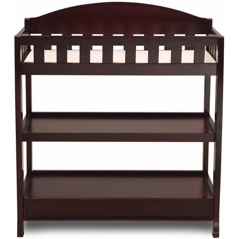 Delta Children Wilmington Changing Table with Pad, Espresso Cherry - Image 3