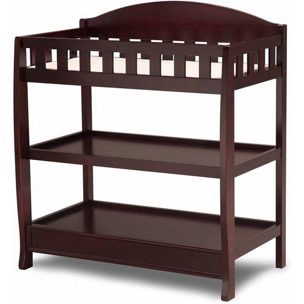 Delta Children Wilmington Changing Table with Pad, Espresso Cherry - Image 2