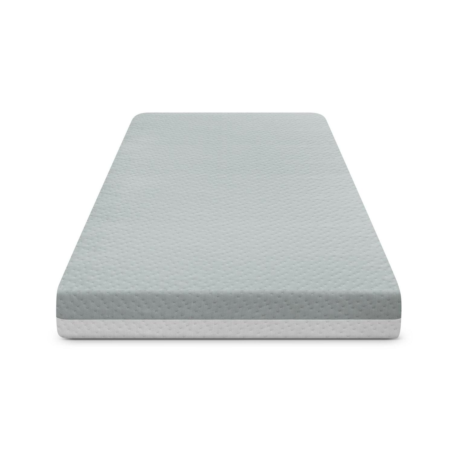 Delta Children SmartBreathe Machine Washable Crib and Toddler Mattress - Breathable Cloud Core, Machine Washable Cover, GREENGUARD Gold, Waterproof, Sustainably Sourced Fiber Core, Artic Blue/White - Image 10