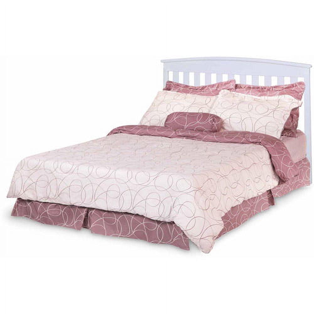 Delta Children Wooden Full-Size Bed Rails 0050, White - Image 2