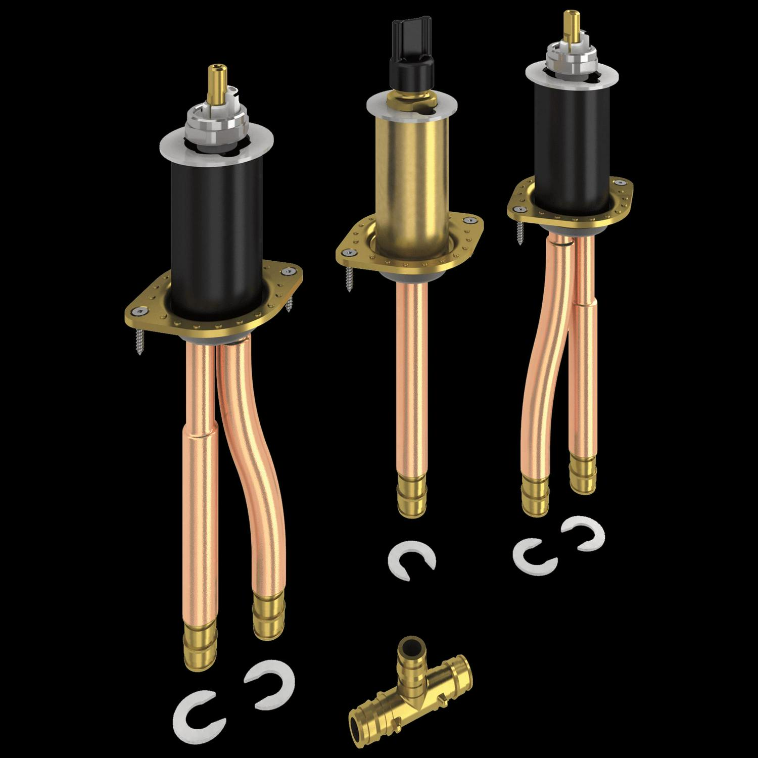 Delta Classic Two Handle Flexible Mount - PEX Cold Expansion