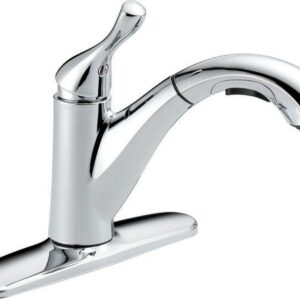 Delta Grant One Handle Chrome Pull Out Kitchen Faucet