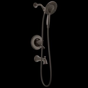 Delta Linden MonitorÂ® 17 Series Tub and Shower Trim with In2itionÂ® Two-in-One Shower in Venetian Bronze T17493-RB-I