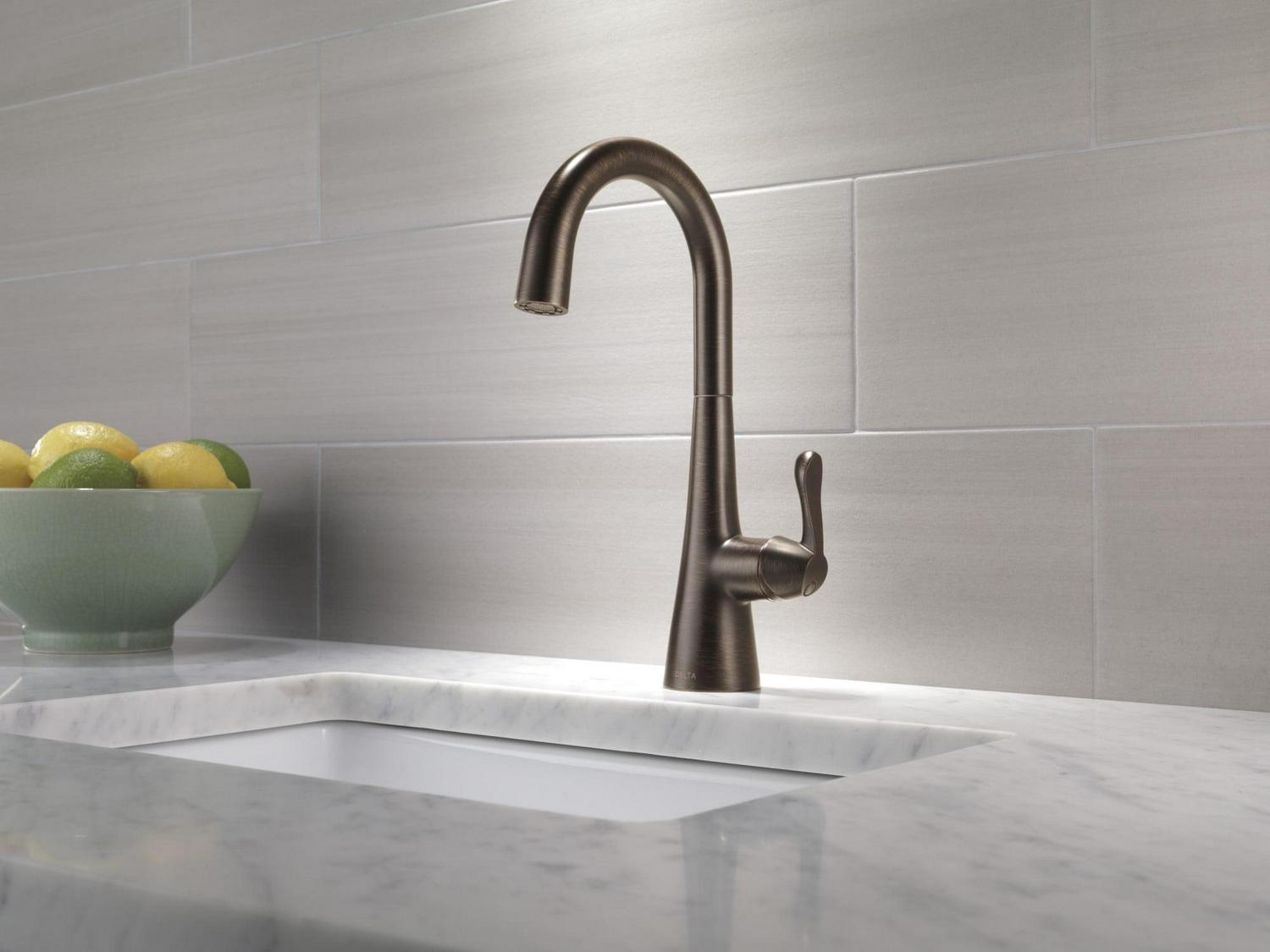 Delta Single Handle Bar Faucet, Chrome - Image 2