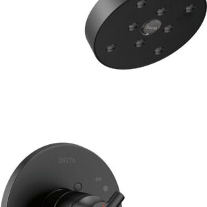 Delta Trinsic MonitorÃÂ® 17 Series H2OkineticÃÂ® Shower Trim in Matte Black T17259-BL
