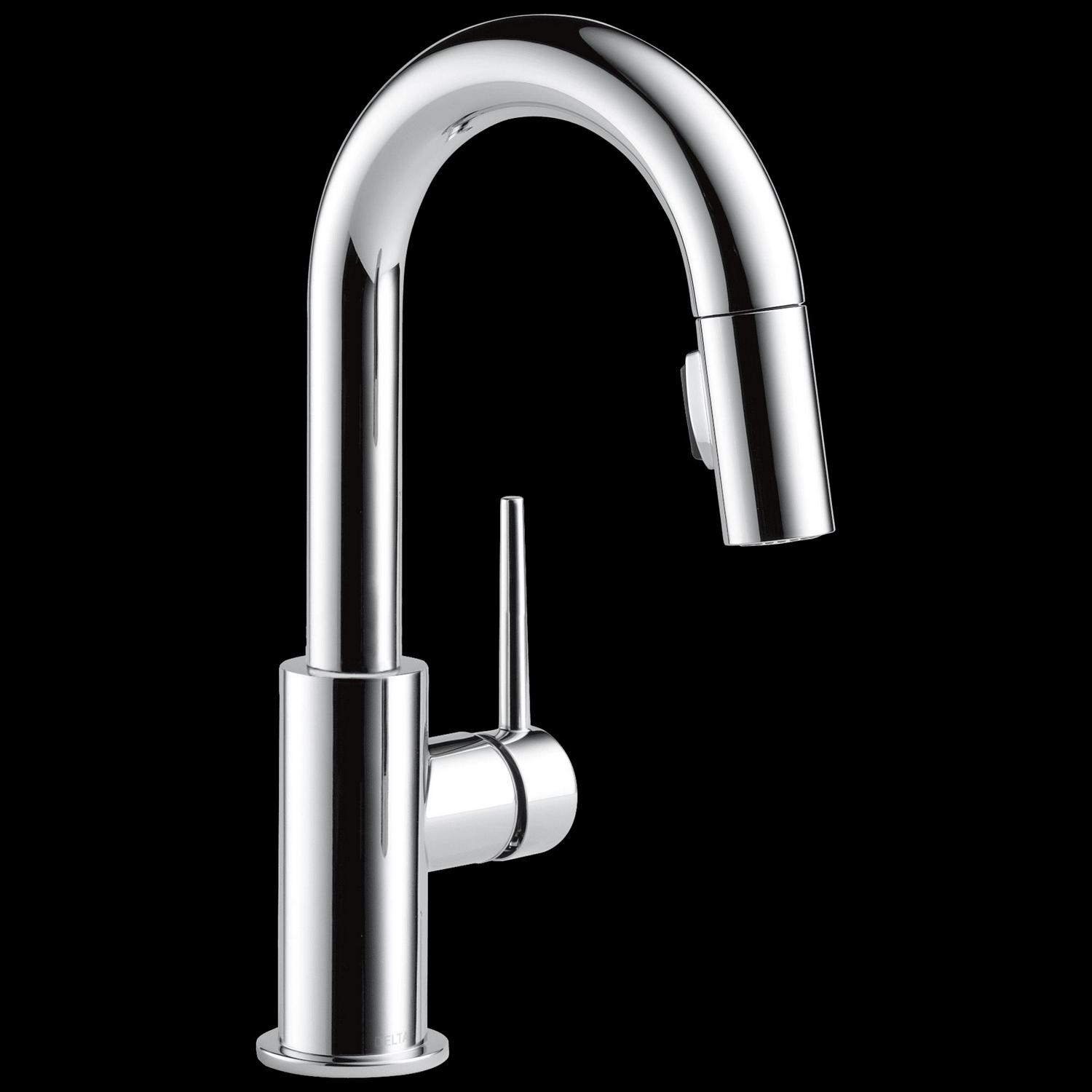Delta Trinsic Single Handle Pull-Down Bar / Prep Faucet in Chrome 9959-DST