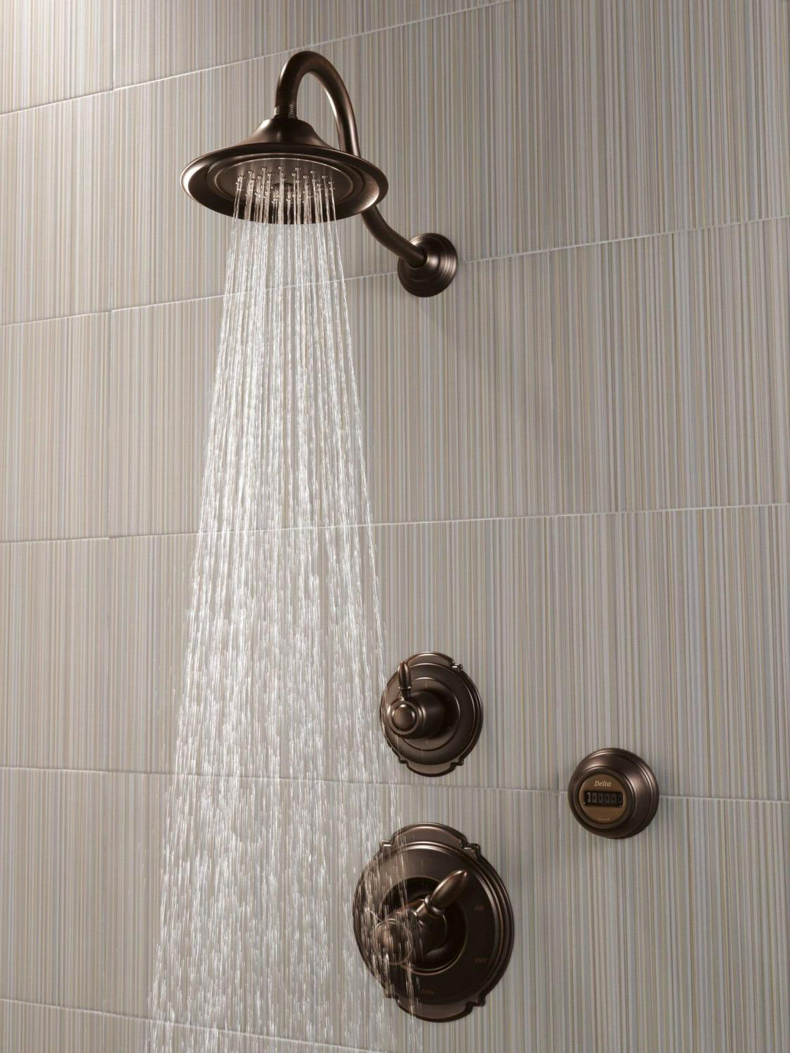Delta Universal Showering Components Premium 3-Setting Shower Head in Champagne Bronze - Image 4