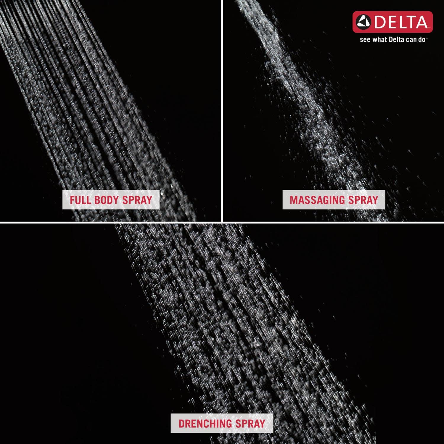 Delta Universal Showering Components Premium 3-Setting Shower Head in Champagne Bronze - Image 2