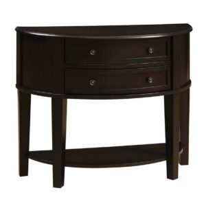 Demilune Entry Sofa Table Cappuccino