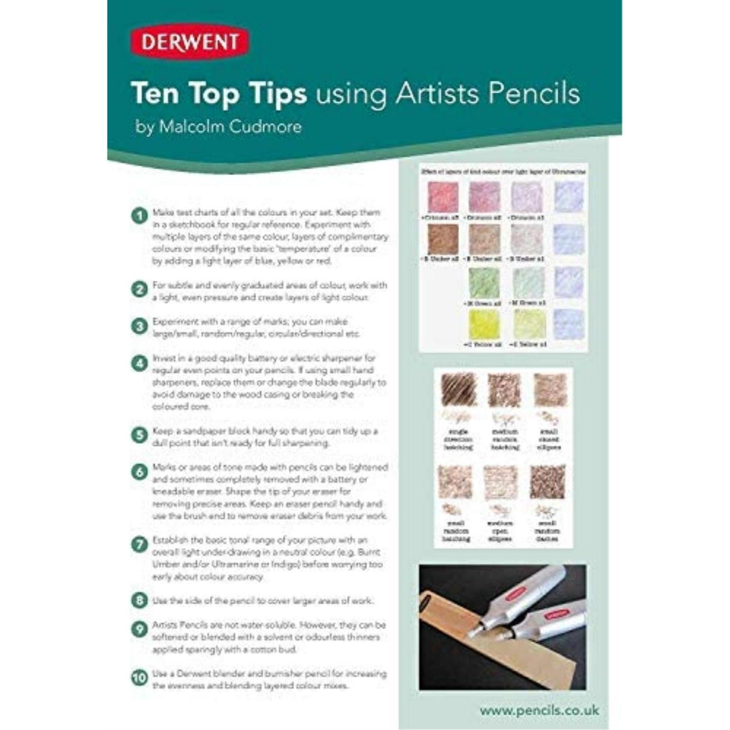 Derwent Artists' Colored Pencil Set, 72-Color Tin Set - Image 5