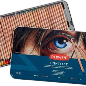 Derwent Lightfast Pencil Set, 36-Color Tin Set