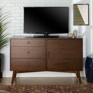 Desert Fields Larsen 3-Drawer TV Stand for TVs up to 58", Walnut