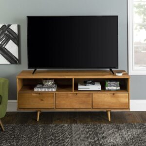Walker Edison TV Stand for TVs up to 65", Caramel