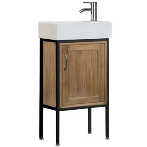 Design Element Bristol 18.5" Single Sink Vanity in Walnut