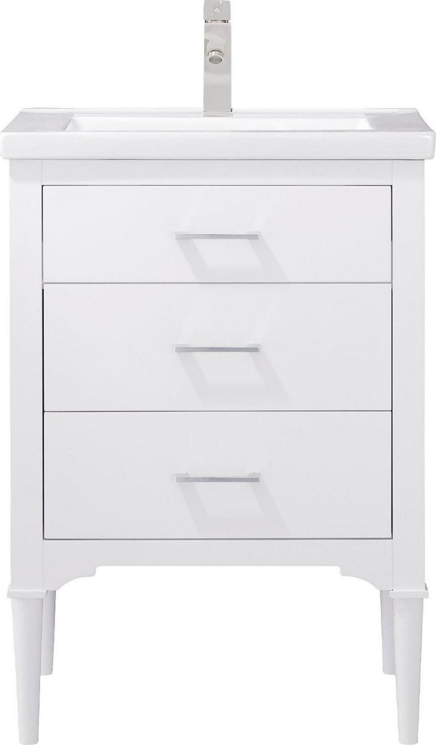 Design Element Mason 24" Single Sink Bathroom Vanity in White