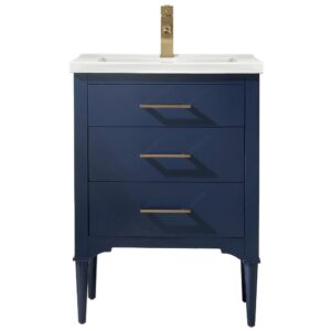 Design Element Mason 24" Single Sink Bathroom Vanity in Blue