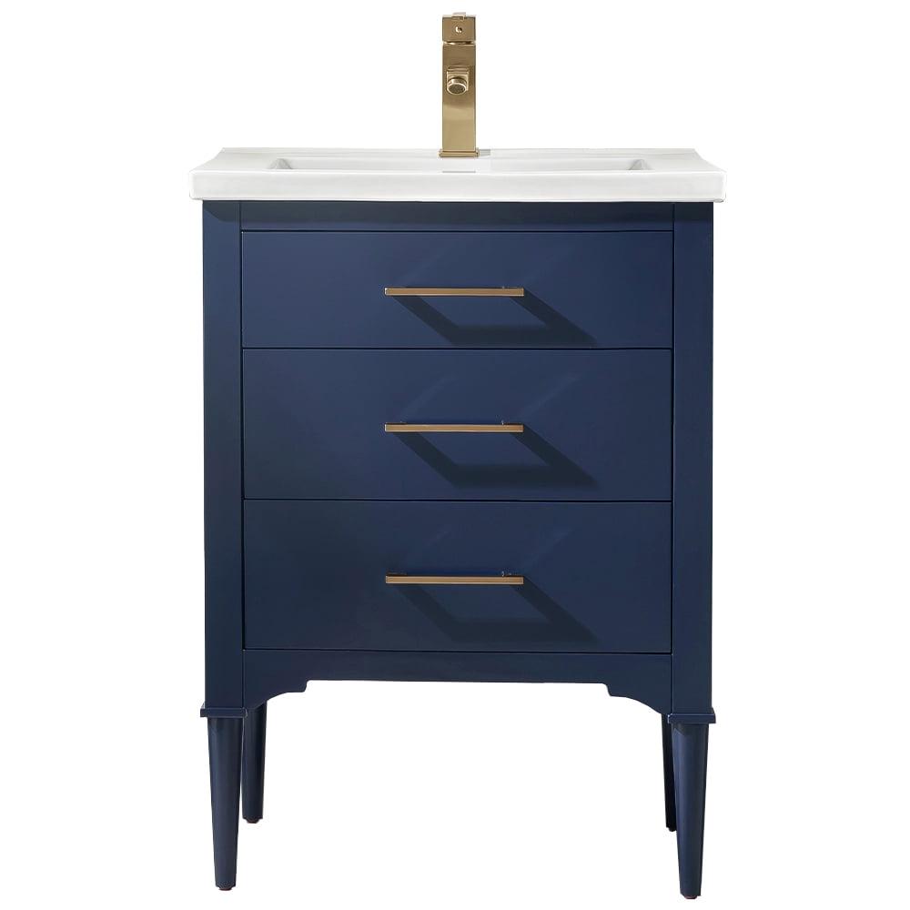 Design Element Mason 24" Single Sink Bathroom Vanity in Blue