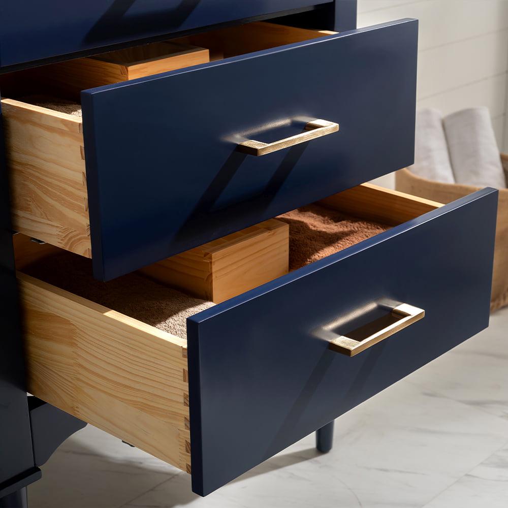 Design Element Mason 24" Single Sink Bathroom Vanity in Blue - Image 2