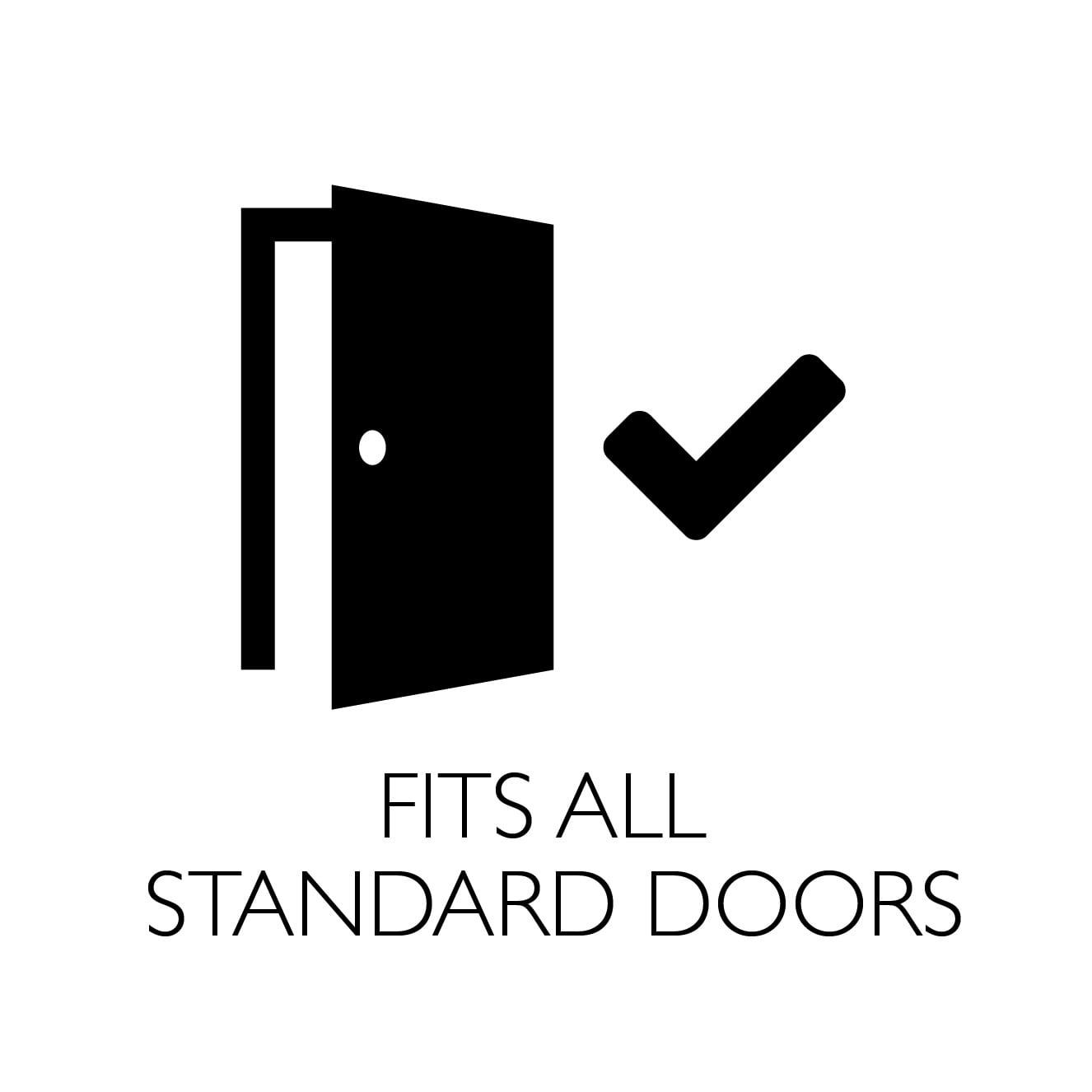 Design House Springdale 8-Pack Universal Interior Bed/Bath Privacy Door Handle, Satin Nickel - Image 13