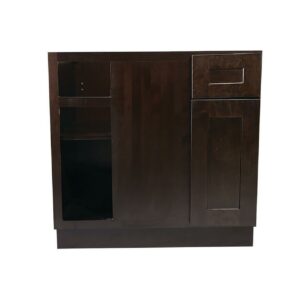 Design House Brookings Base Cabinet in Espresso, 36-Inch by 34.5-Inch by 24-Inch
