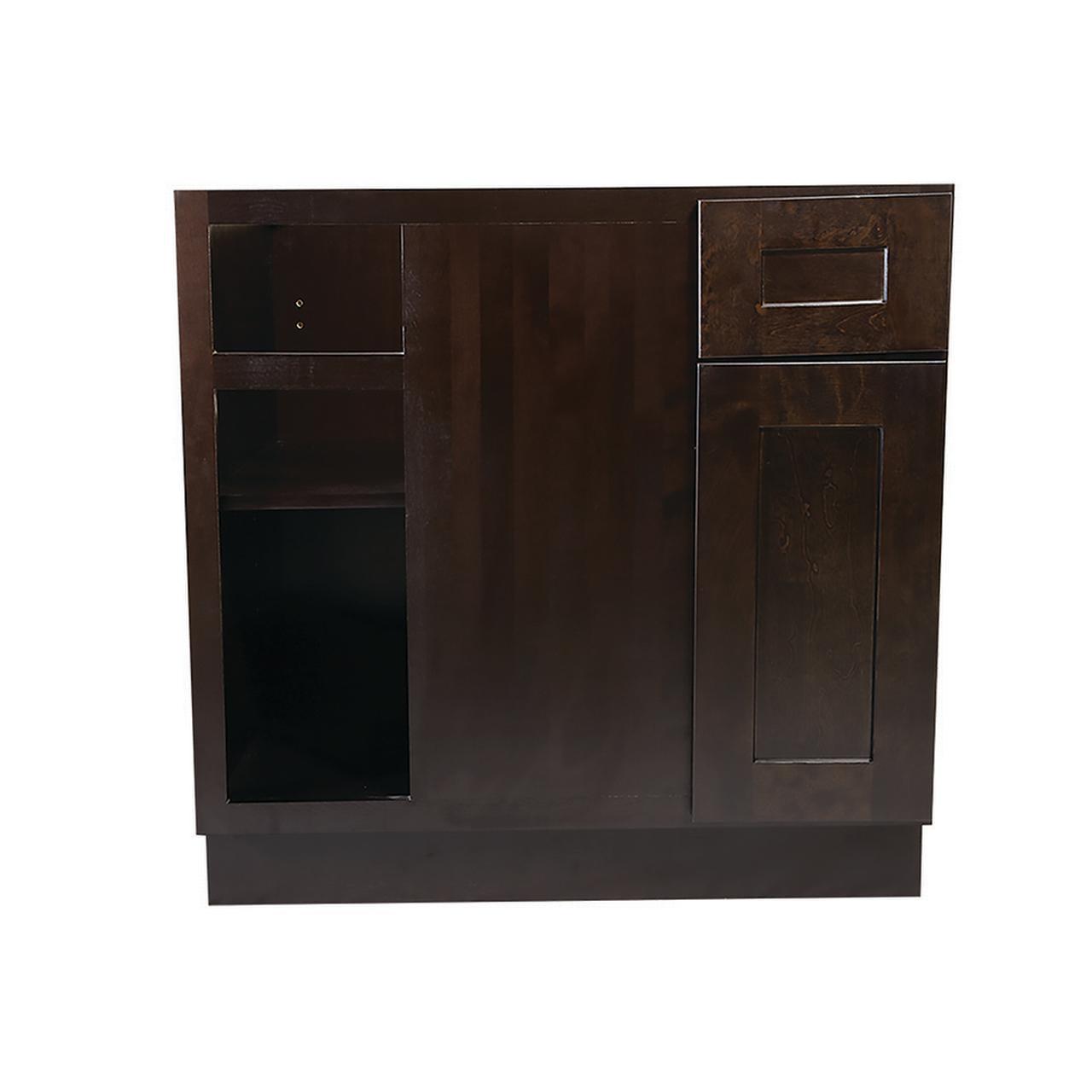 Design House Brookings Base Cabinet in Espresso, 36-Inch by 34.5-Inch by 24-Inch