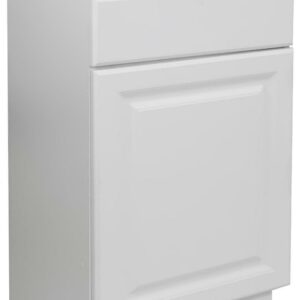 Design House Wyndham Ready to Assemble 19" Bathroom Cabinet with Cultured Marble 4" Centerset Vanity Top, White