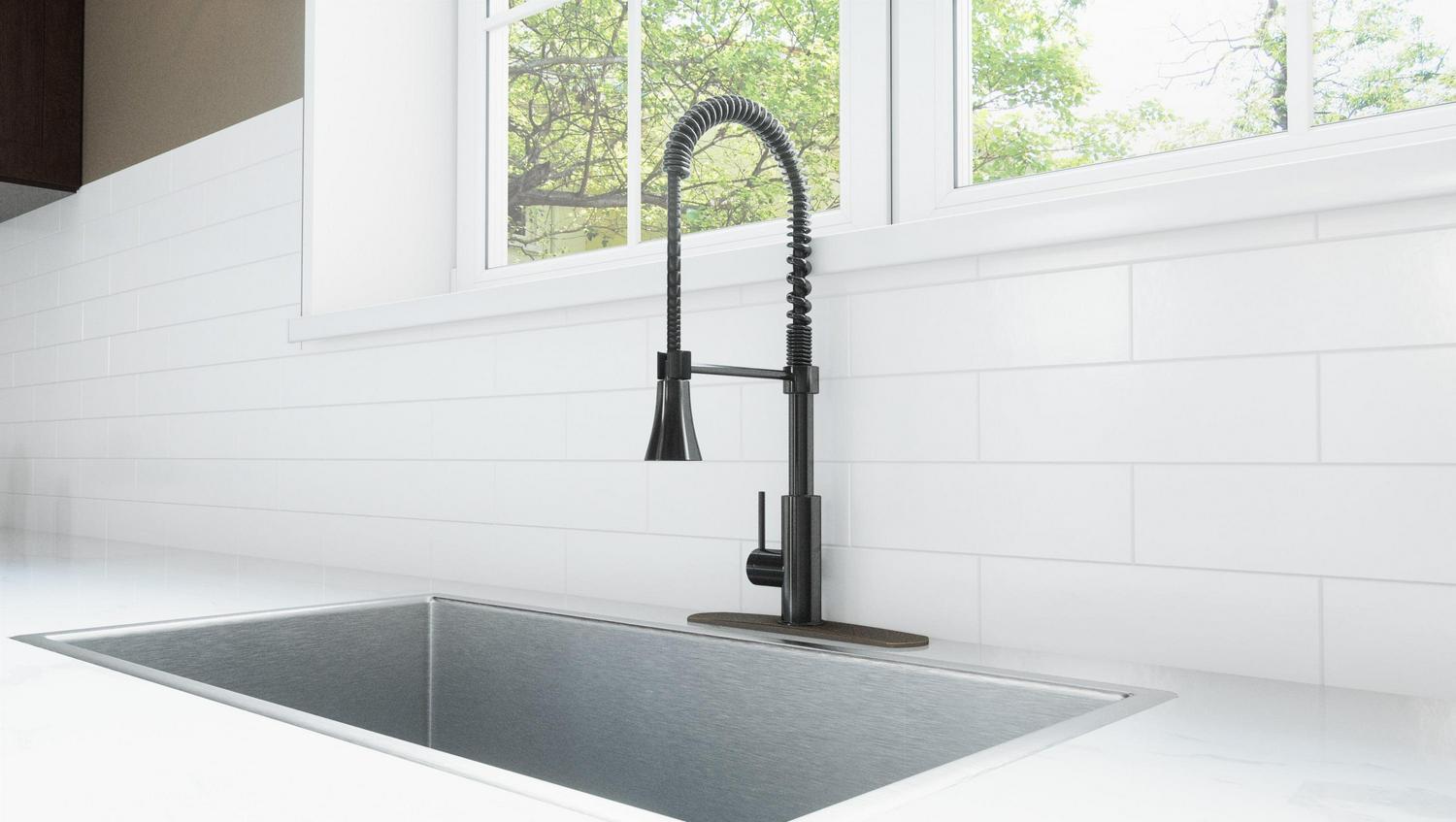 Design House Spencer Single-Handle Chef Kitchen Faucet in Oil Rubbed Bronze - Image 2