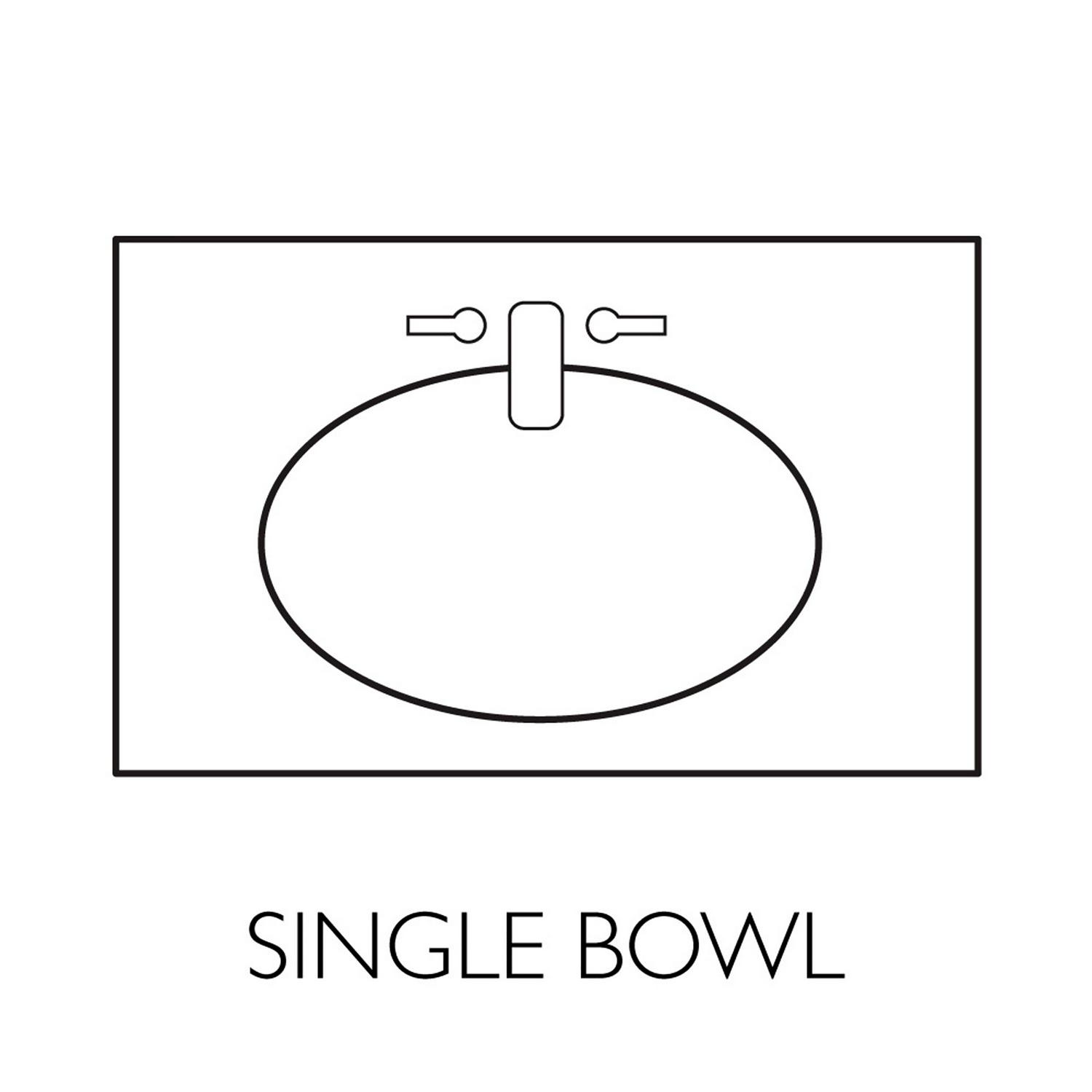 Design House Cultured Marble 19" x 17" Single Bowl Vanity Top with Centerset Mount and Backsplash, White - Image 13