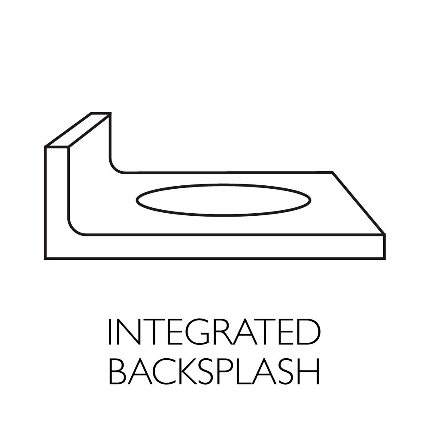 Design House Cultured Marble 19" x 17" Single Bowl Vanity Top with Centerset Mount and Backsplash, White - Image 8